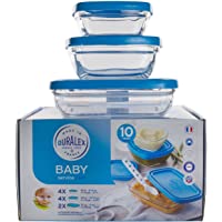 Duralex 9076 AS10 Baby – Juego de 10 Piezas de vajila para Mesa (Cristal Transparente- 21-4 cm)